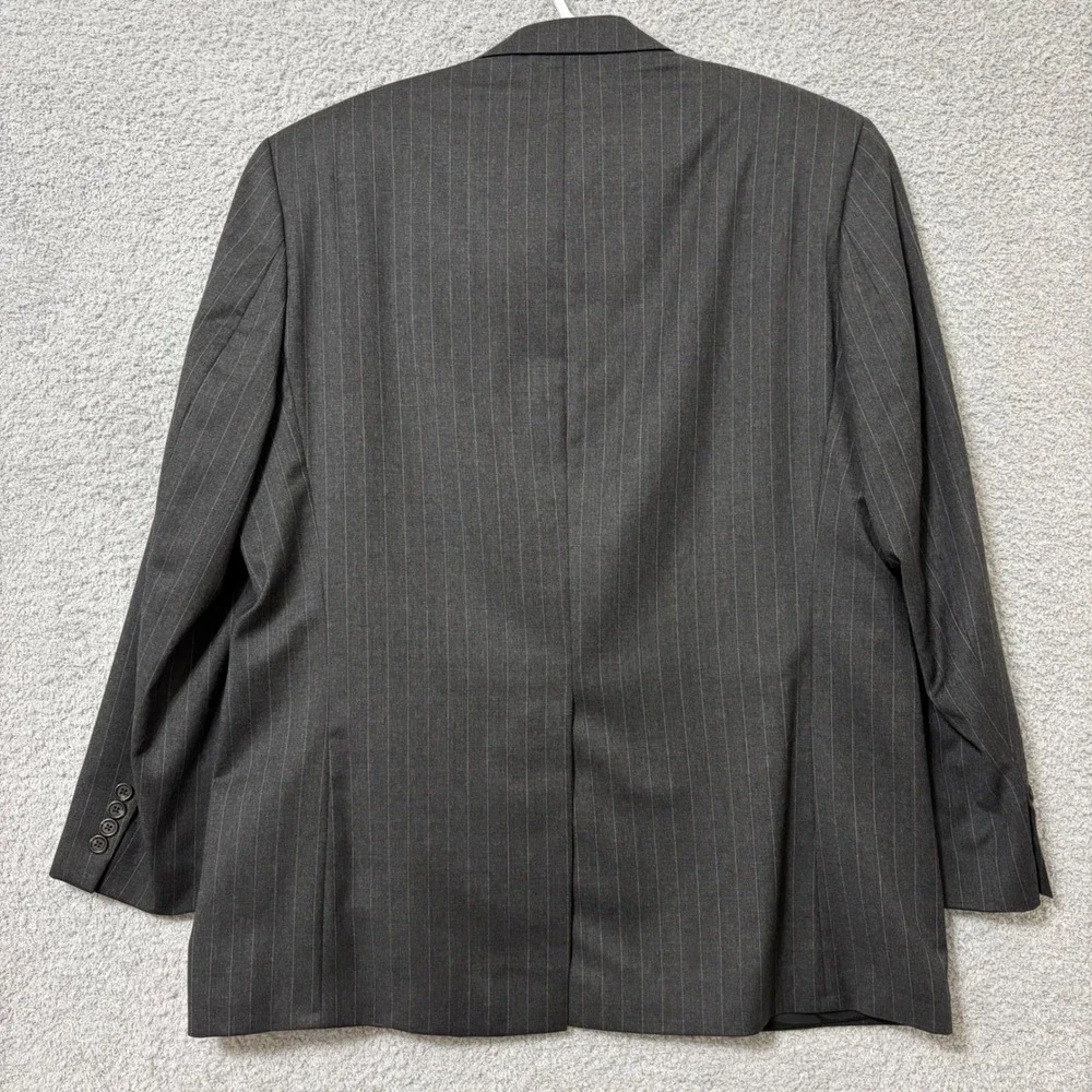Lauren Ralph Lauren Gray Pinstripe Wool Blazer 43R Business Interview Sport Coat